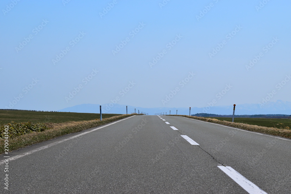 Fototapeta premium 日本 北海道 エサヌカ線