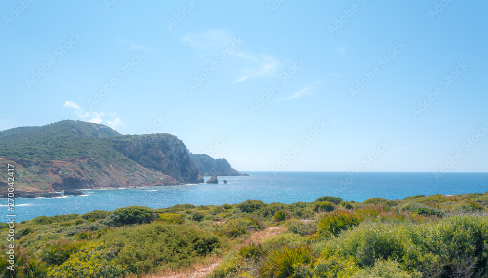 Landscape of the coast near Porticciolo