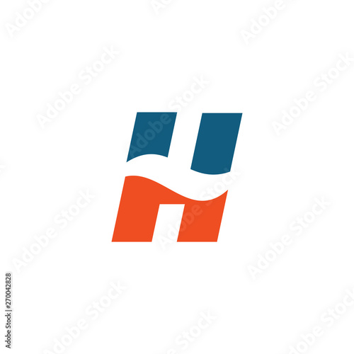 Free Download H letter logo design vector template - GFXLoad
