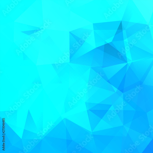 Abstract background consisting of blue triangles. Geometric design for business presentations or web template banner flyer. Vector illustration