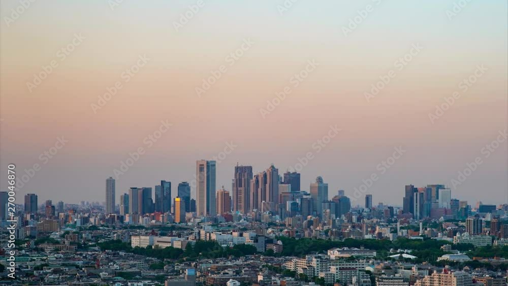 東京・新宿・夕方・タイムラプス 東京・新宿・夕方・タイムラプス