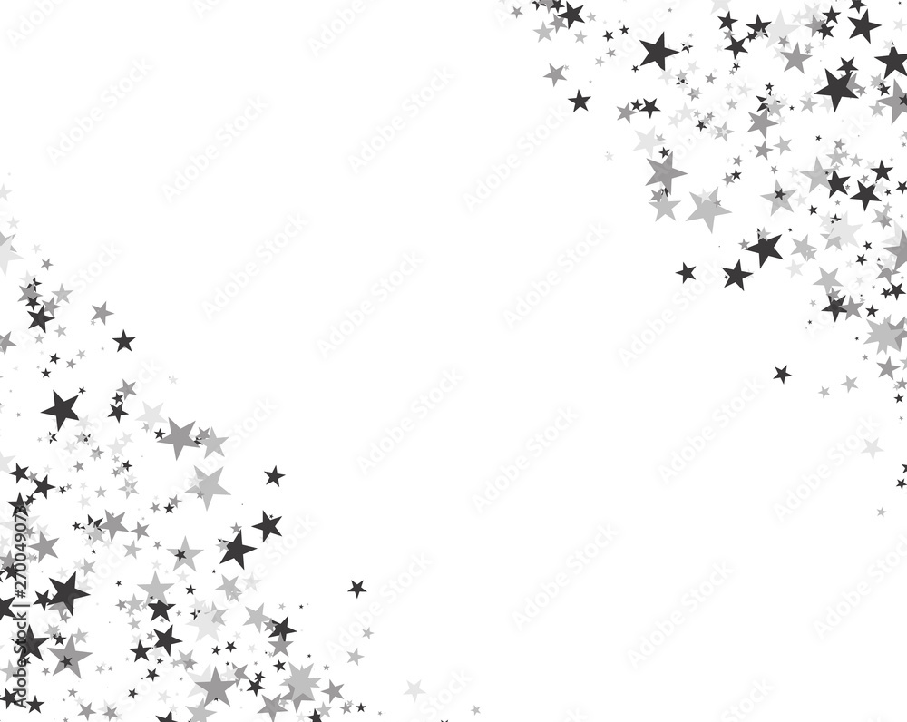 Glitter pattern made of stars