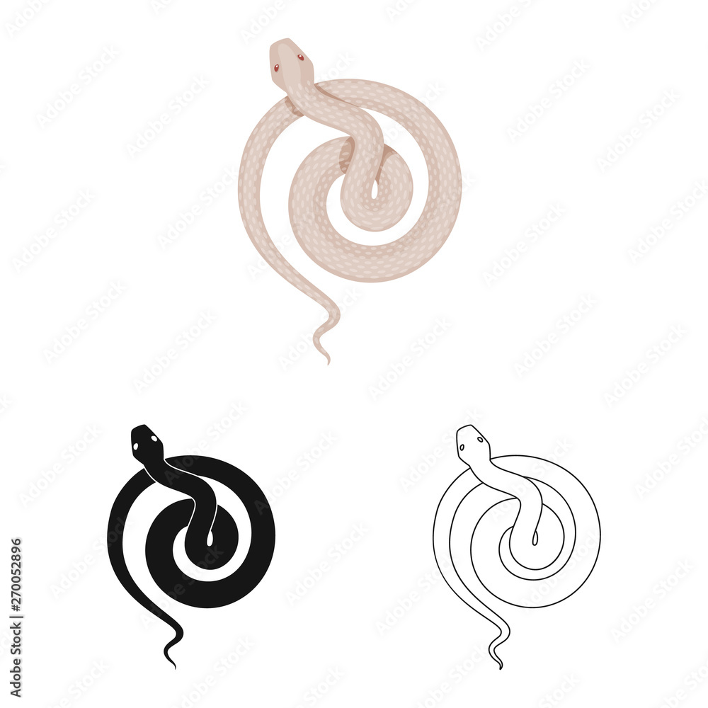 Fototapeta premium Isolated object of mammal and danger symbol. Set of mammal and medicine vector icon for stock.