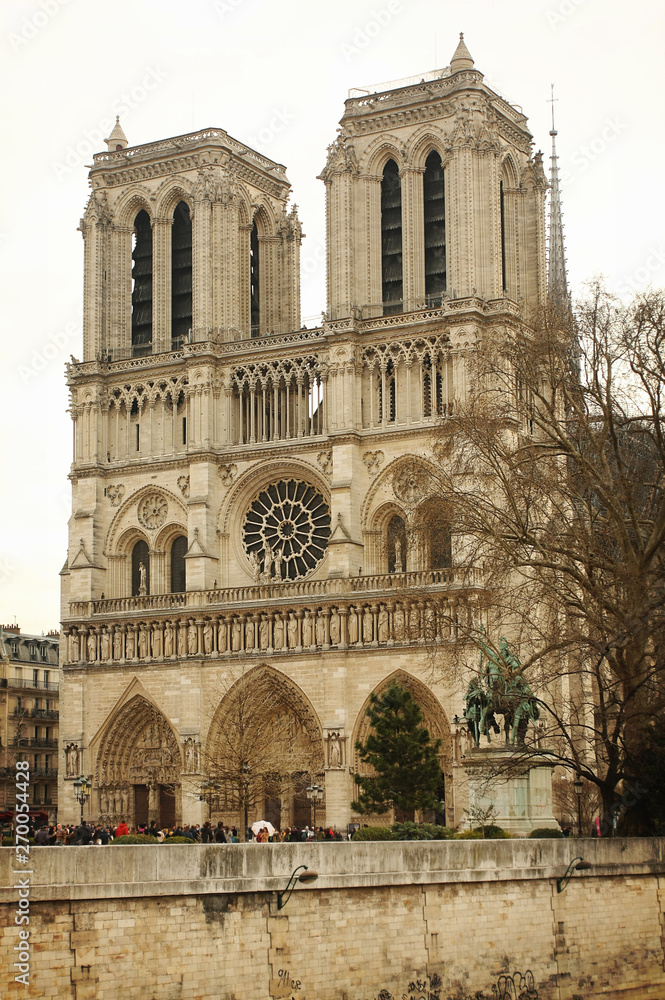 Famous Paris church Notre-Dame