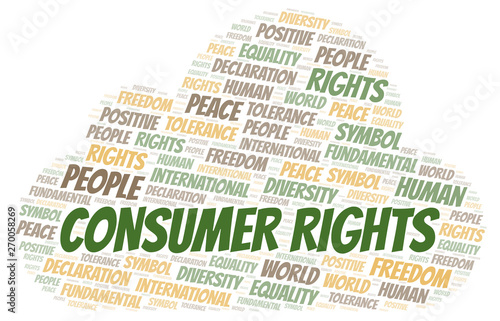 Consumer Rights word cloud. Wordcloud made with text only.