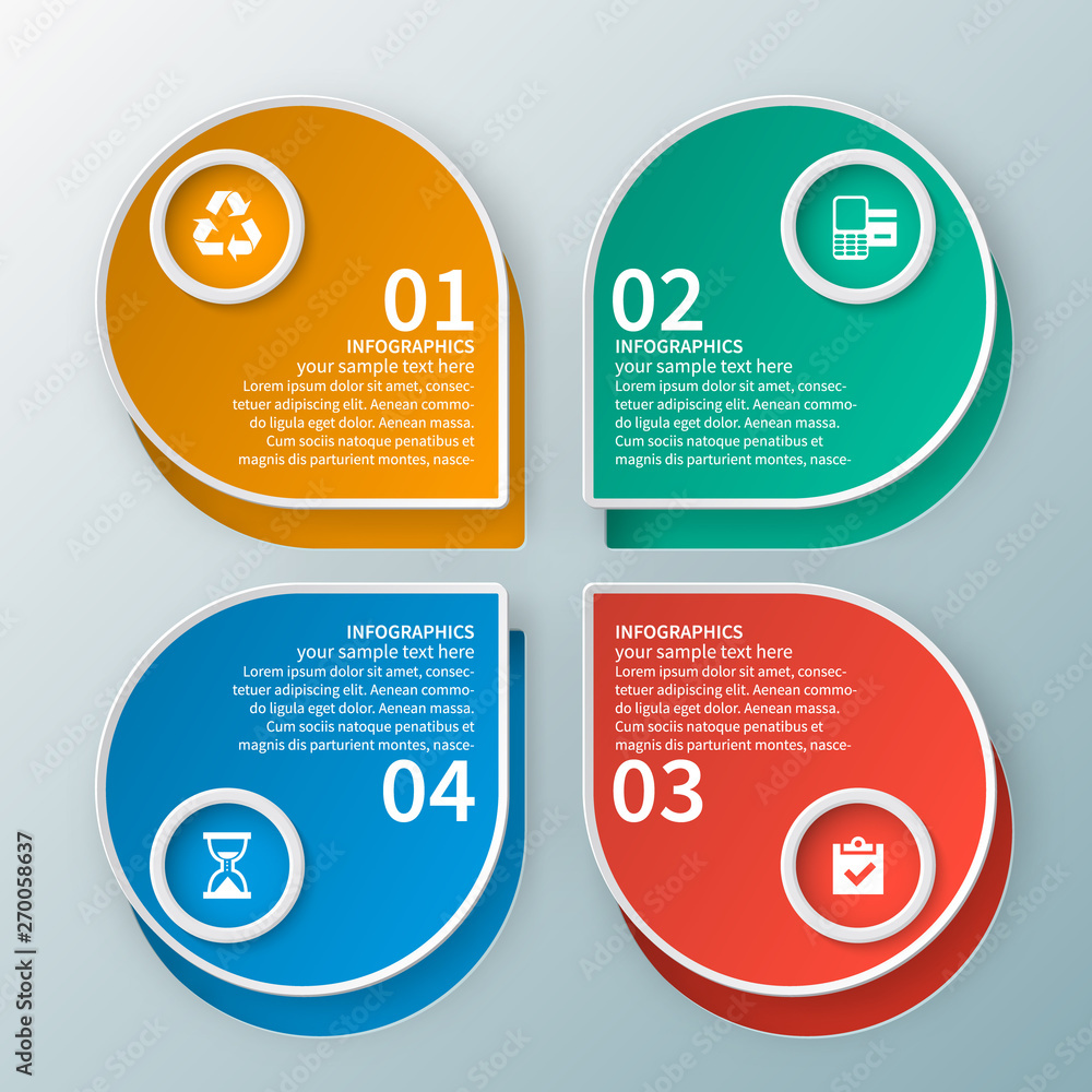 Abstract 3D Paper Infographics. Business template .Vector illustration Abstract 3D Paper Infographics. Business template .Vector illustration