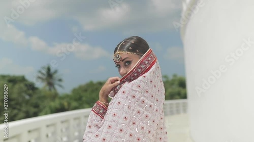Portrait of woman in traditional costume