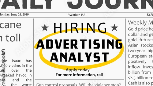 Advertising analyst career