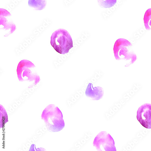 Hand painted watercolor stain seamless pattern.