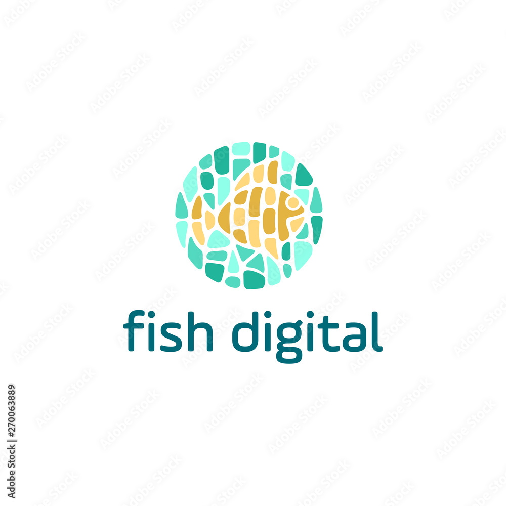 Fish vector design logo template. Seafood restaurant idea. Fish vector design logo template. Seafood restaurant idea.