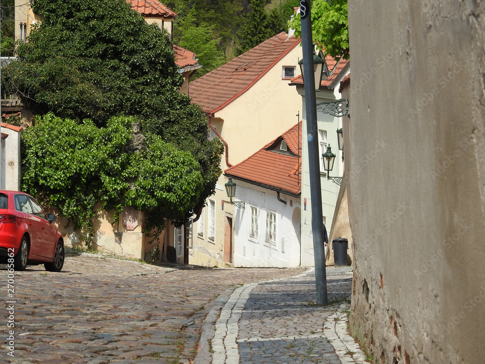 Medieval street in Prague