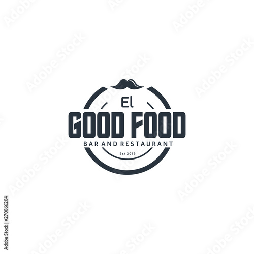 Restaurant, resto, food court, cafe logo template concept vector logo
