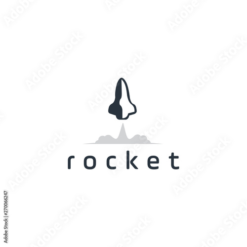 rocket logo icon vector template