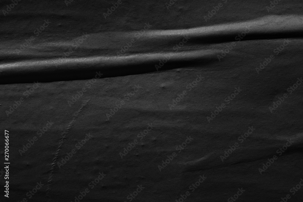 Dark black paper background creased crumpled blank posters old torn ...