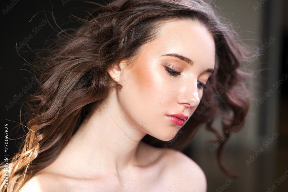 Close up Make up fashion model Close up Make up fashion model