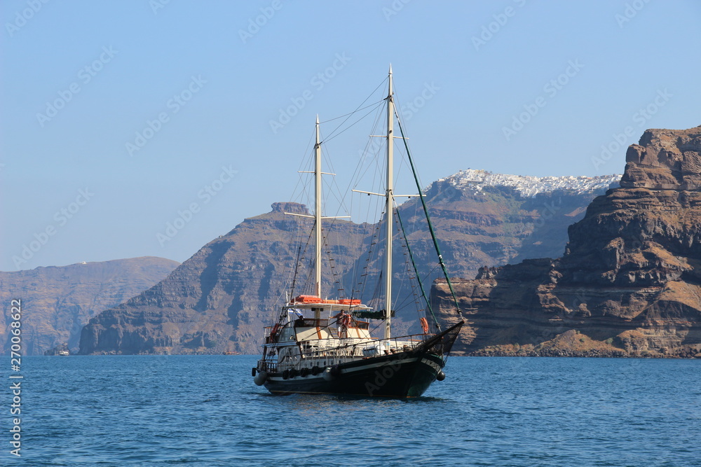 bateau dans les cyclades en Grèce bateau dans les cyclades en Grèce