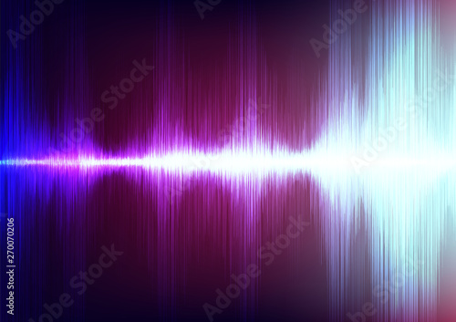 Modern Digital Sound Wave with on Ultra Violet Background,technology and earthquake wave concept,design for music industry,Vector,Illustration.