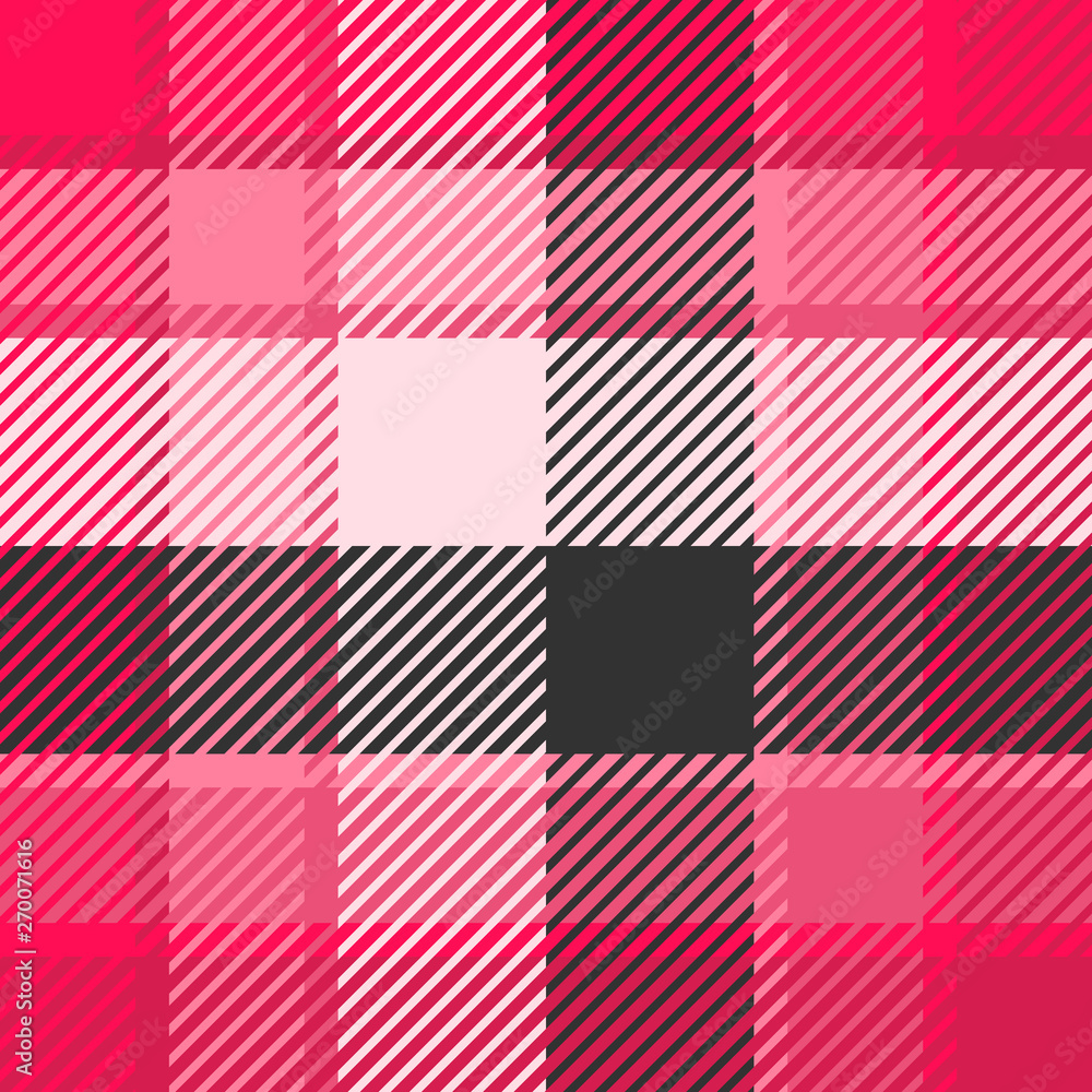 Plaid or tartan vector is background or texture in many color Plaid or tartan vector is background or texture in many color