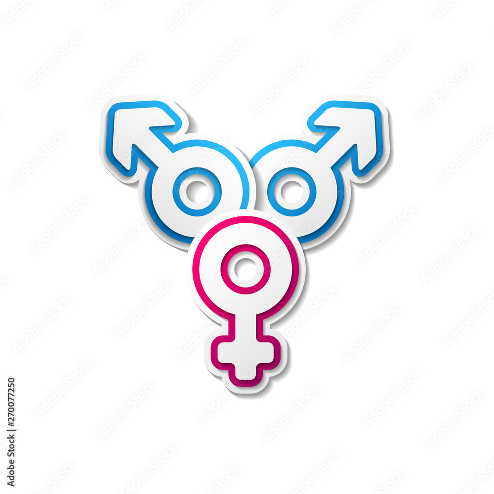 Gender sex symbol isolated on whitte background Gender sex symbol isolated on whitte background