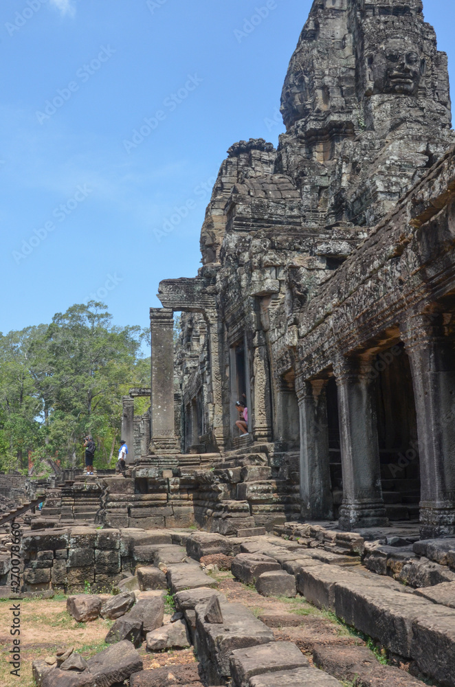 A view of Angkor Thom temple in Siem Reap, Cambodia