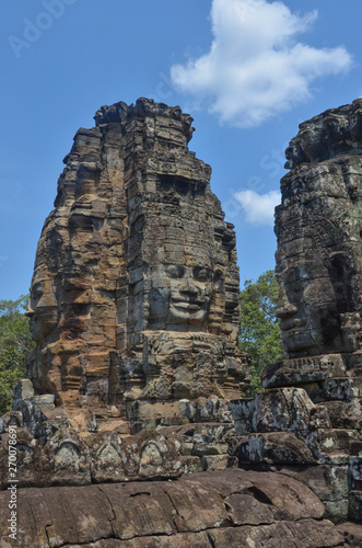 A view of Angkor Thom temple in Siem Reap, Cambodia