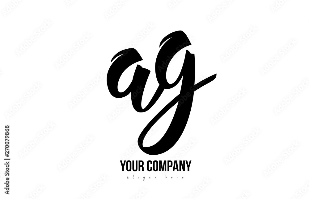 black and white ag a g alphabet letter combination logo icon design black and white ag a g alphabet letter combination logo icon design
