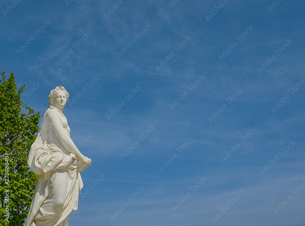 Antique statue of a woman. Antique statue of a woman.