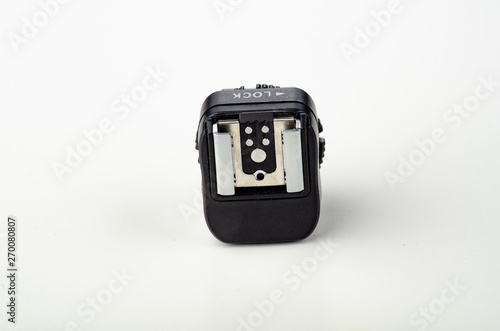 Hot shoe flash trigger sync adapter.