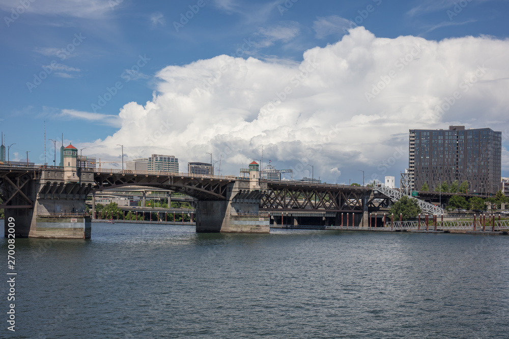 Morrison bridge in Portland