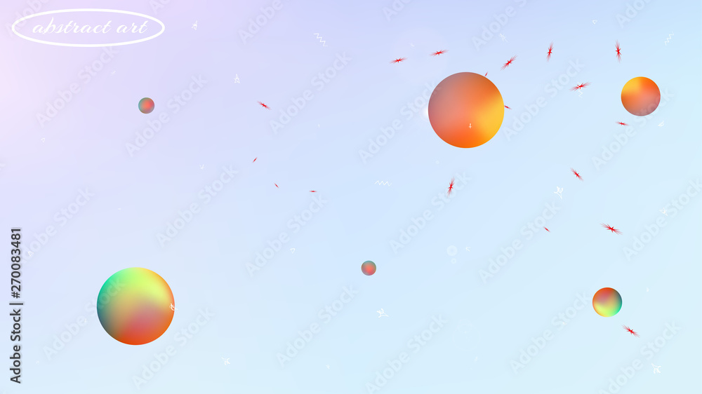 Fototapeta premium Colorful abstract space background picture blur.