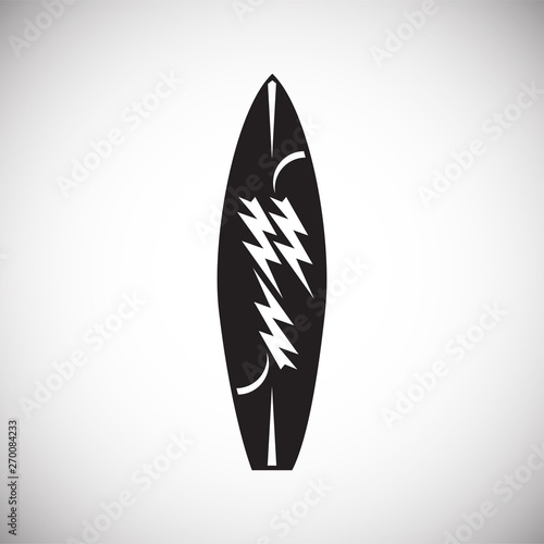 Surfboard icons on background for graphic and web design. Simple vector sign. Internet concept symbol for website button or mobile app.