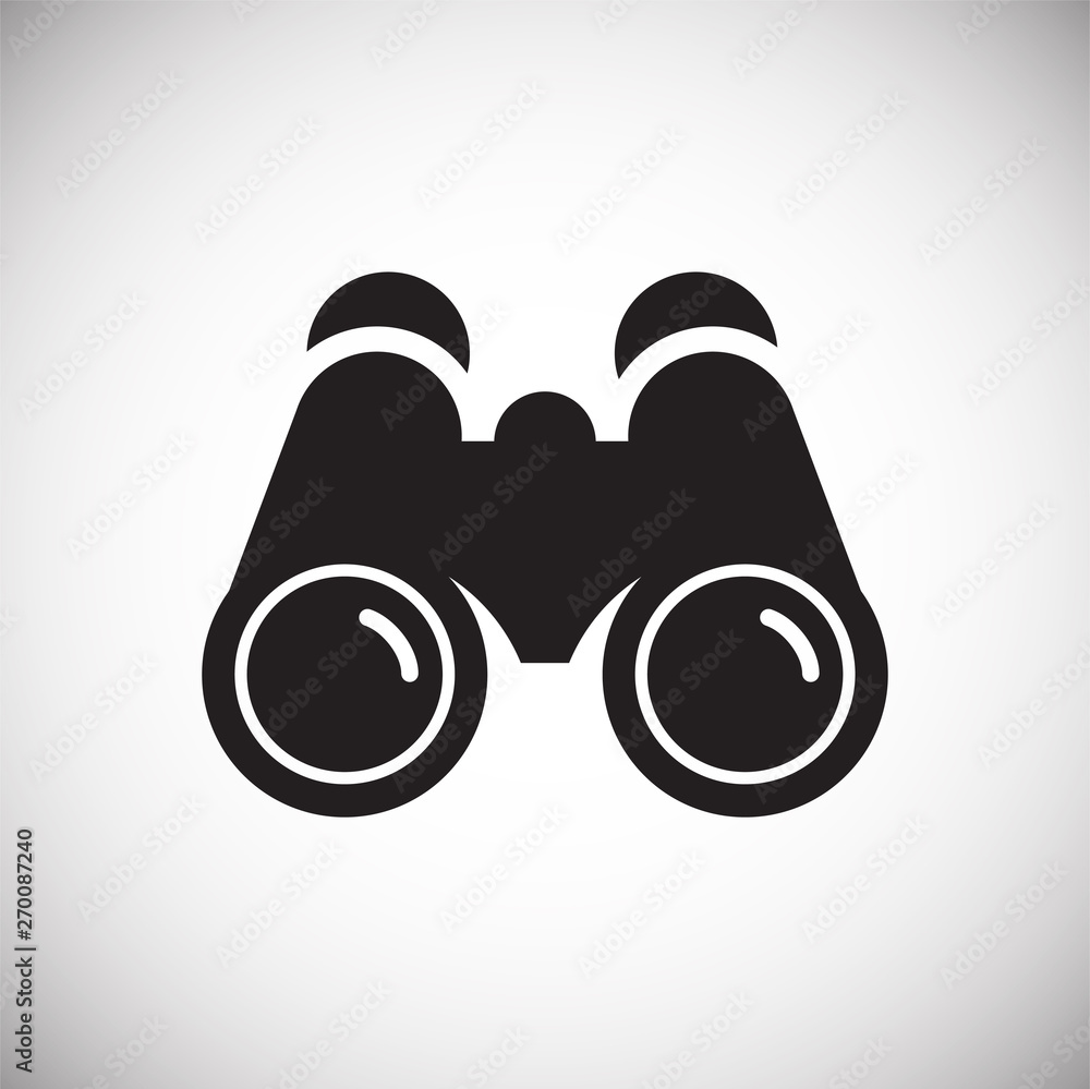 Binocular icon on background for graphic and web design. Simple vector sign. Internet concept symbol for website button or mobile app. Binocular icon on background for graphic and web design. Simple vector sign. Internet concept symbol for website button or mobile app.