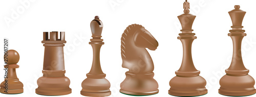 gioco degli scacchi rò regina alfiere cavallo torre e pedone photo