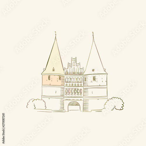 Symbol of Lubeck germany