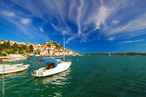 UNESCO town of Sibenik sailing destination coast view