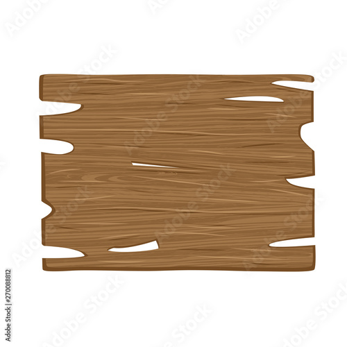 Old wooden sign, signboard. roadside sign.  vector illustration