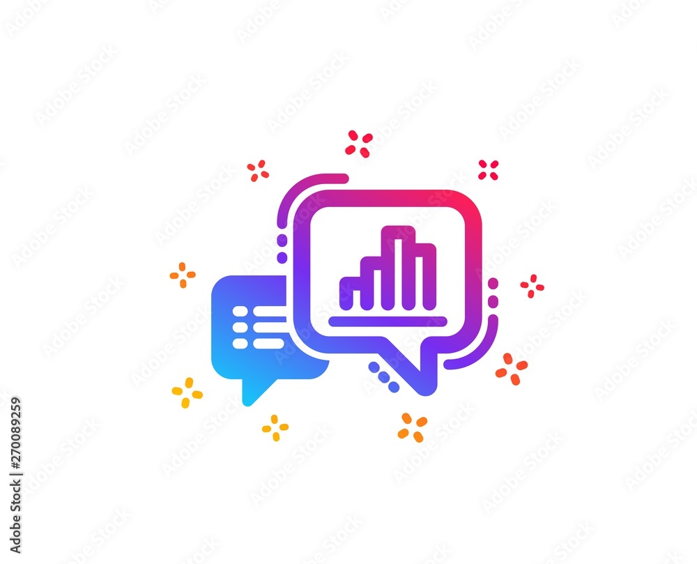 Graph icon. Column chart sign. Growth diagram symbol. Dynamic shapes. Gradient design graph chart icon. Classic style. Vector Graph icon. Column chart sign. Growth diagram symbol. Dynamic shapes. Gradient design graph chart icon. Classic style. Vector