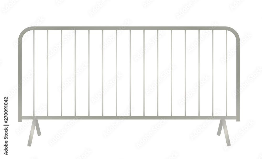 Grey metallic fence. vector illustration Grey metallic fence. vector illustration