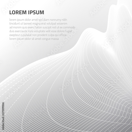 Abstract volumetric figures. Forms from wire cages and lines.