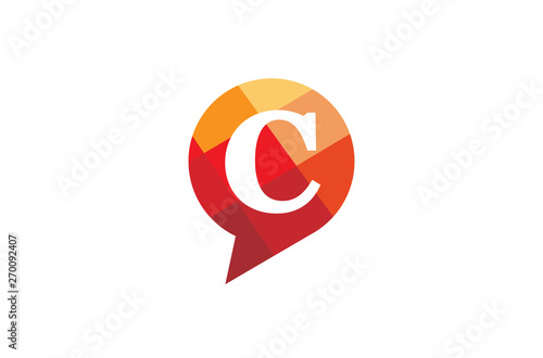 Creative C Letter Talk Bubble Logo Design Symbol Vector Illustration Free Download Creative C Letter Talk Bubble Logo Design Symbol Vector Illustration - GFXLoad