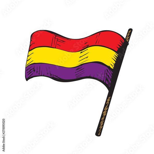 Flag. Vector drawing