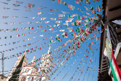 National holiday festivity in the Plaza de Mazamitla. photo