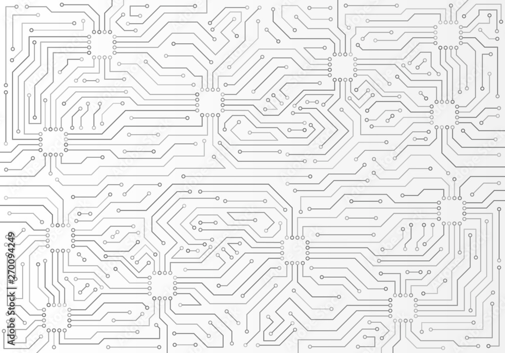 High-tech technology background texture. Circuit board minimal pattern. Science vector illustration.