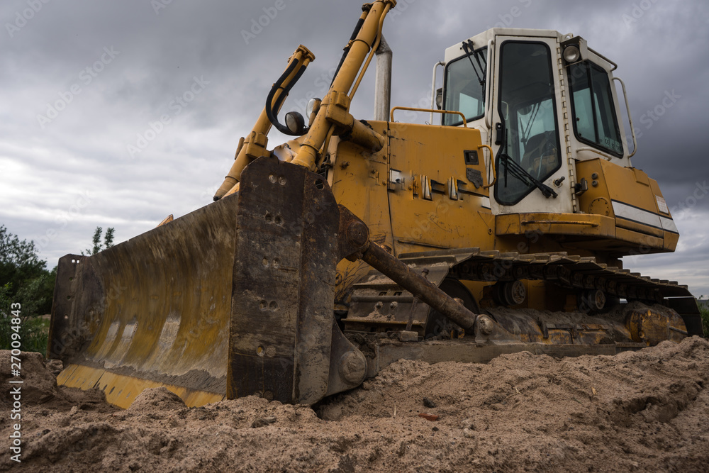 Fototapeta premium bulldozer at work
