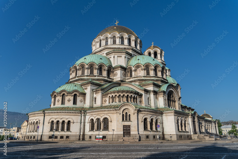 The Alexander Nevsky Cathedral in the downtown of Sofia, Bulgaria