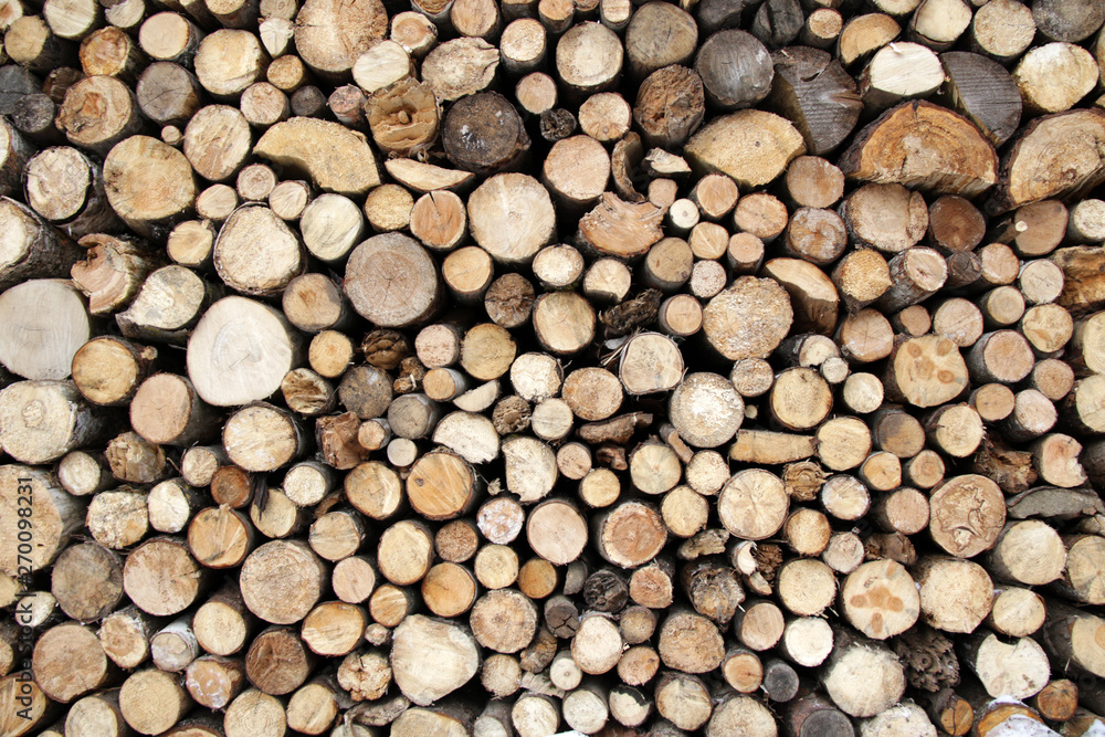 pile of wood background