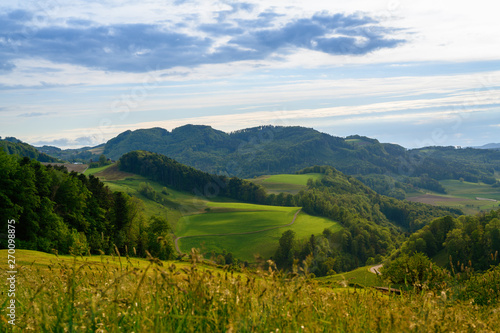 Landscape shot from the Fricktal in Switzerland