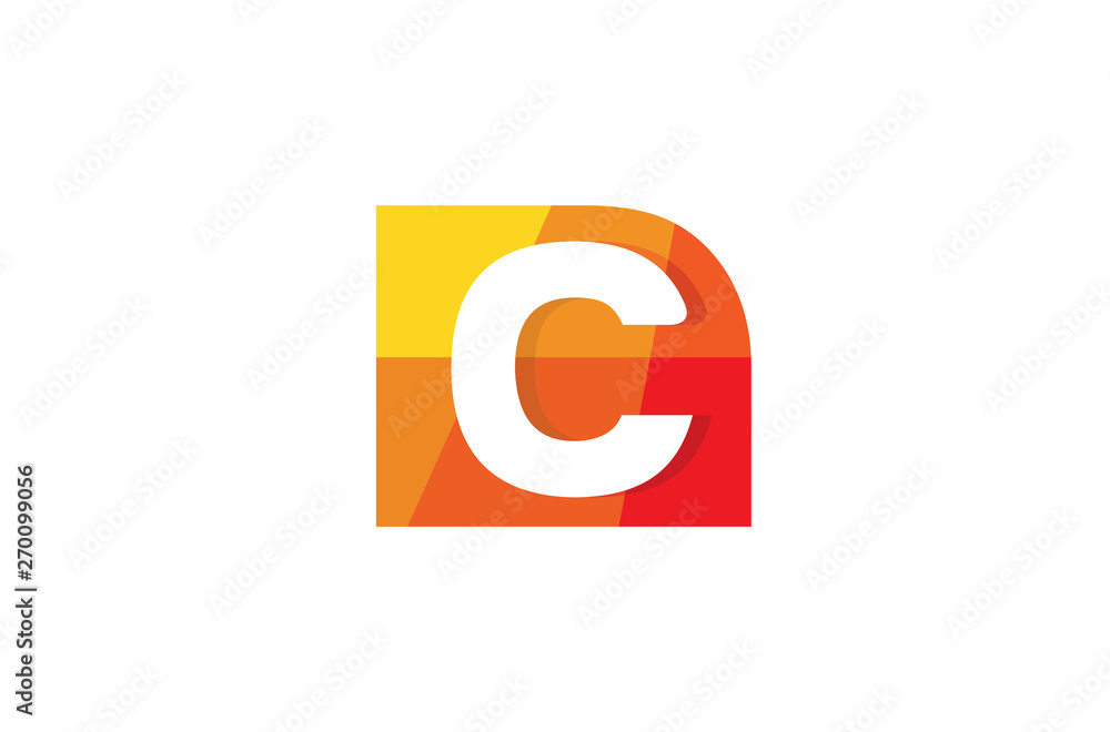 Fototapeta premium Creative C Letter Talk Bubble Logo Design Symbol Vector Illustration