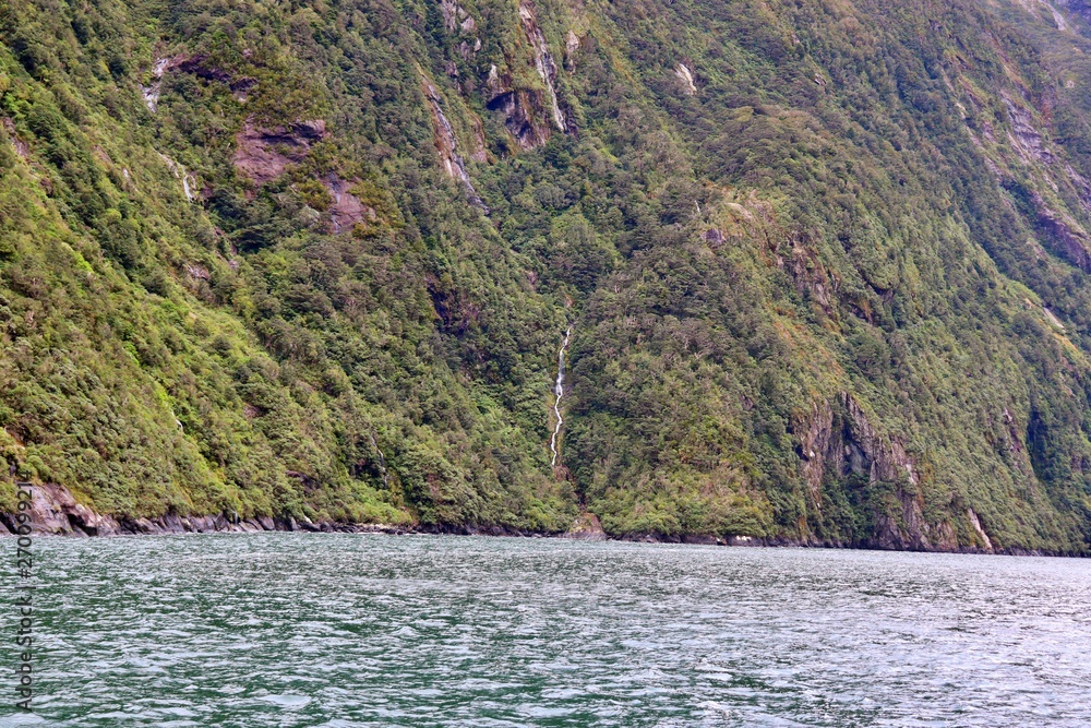 Travel New Zealand. Milford Sound, South Island, Fiordland National Park Travel New Zealand. Milford Sound, South Island, Fiordland National Park