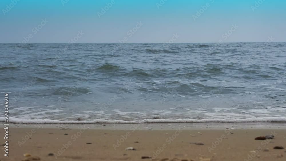 Slow motion waves crashing on the beach Slow motion waves crashing on the beach